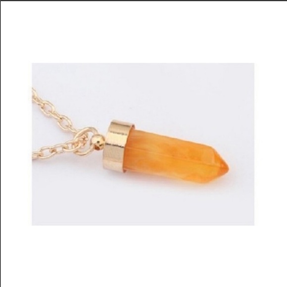 Boho crystal necklace - Picture 2 of 8